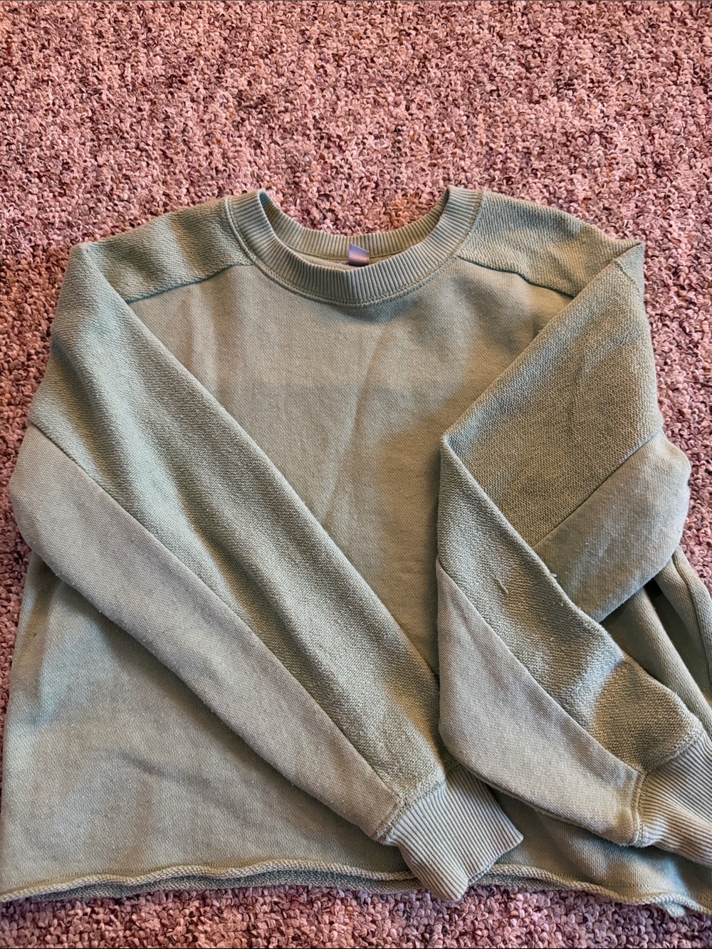 aerie Women's Crewneck Sweater in Sage Green